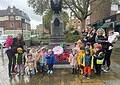 Children from Little Me Day Nursery, Canada Water proudly laid their wreath.