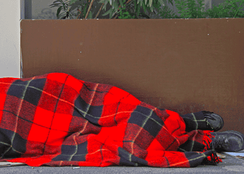 Stock image of a rough sleeper. Credit: Southwark Council