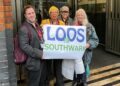Campaigners rallied outside the council office's last week.
