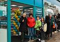 Families queuing at the new Poundland in Dulwich. Credit: Poundland