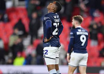 Aidomo Emakhu is among Millwall's injured players. Image: Millwall FC