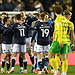 There were deserved Millwall celebrations at full-time on Friday night. Image: Millwall FC