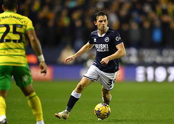 George Honeyman has been enjoying life in Millwall's midfield in recent games. Image: Millwall FC