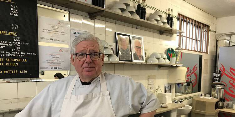 George Mascall, owner of Manze's Pie and Mash, Deptford