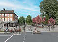Southwark Council has created a mock-up of what the revised Dulwich Village junction could like. Image- Southwark Council