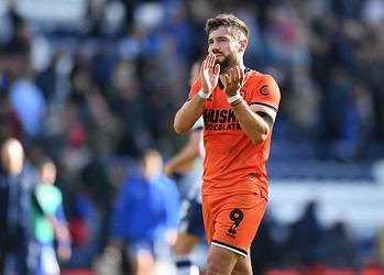 Tom Bradshaw is out of today's clash against Middlesbrough. Image: Millwall FC