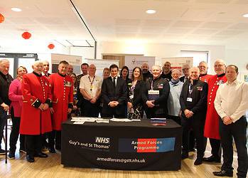 Johnny Mercer MP met with former armed forces personnel at a session held at Evelina Hospital last week