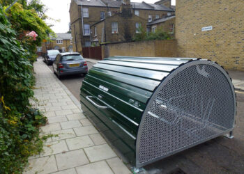 Cycle hangars are among the projects people can invest in. Credit- Southwark Council