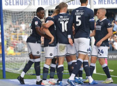 Duncan Watmore scored against Hull before slipping during his celebration. Image: Millwall FC
