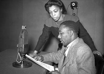 HISTORY - Una Marson and Learie Constantine at the BBC in 1941 Calling the West Indies
