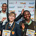 (L to R)/ Third place Sylvie Harmony, Alumni Joshua Tulloch, Winner Sebastian Westgate-Louttit, runner-up Titilayo Taoreed