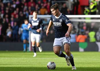 Ryan Longman was back in the side at St Mary's. Pic - Millwall FC.