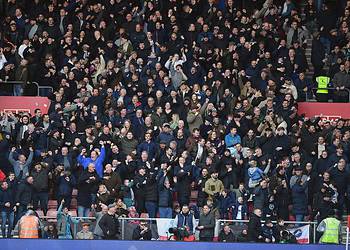 Millwall fans at Southampton. Photo: Millwall FC