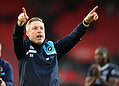 Neil Harris salutes the away end. Pic: Millwall FC.
