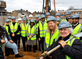 Residents and Southwark councillors gathered for the groundbreaking ceremony last week