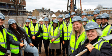 Residents and Southwark councillors gathered for the groundbreaking ceremony last week