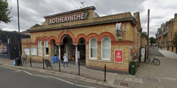 Rotherhithe Overground station (Google Maps)