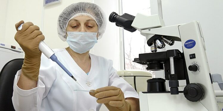 Stock image of the inside of an IVF laborotory. Credit- Galina Fomina (Creative Commons)