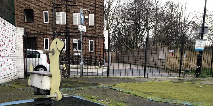 The Kirby Estate playground has received £10,000 council funding but parents say it's not enough