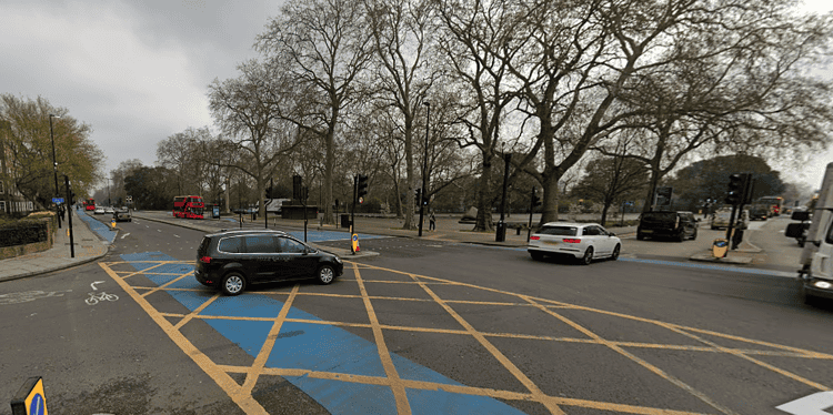 The junction on Kennington Park Road where the collision took place. Image: Google Maps