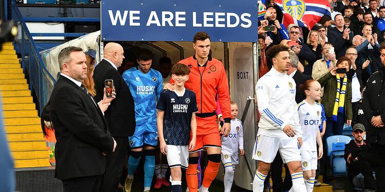 Millwall struggled to contain Leeds for most of yesterday's game. Image: Millwall FC
