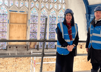 Cllr Jasmine Ali paid the site a visit ahead of its completion later this year