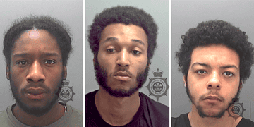 Convicted left to right: Santana Donegan, Caine Jardel Morris-McGibbon and Dejuan Maurice Bell