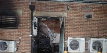 A storeroom on Southwark Park Road was destroyed by a fire according to the London Fire Brigade. Credit: LFB
