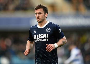 Joe Bryan was subbed off against West Brom. Image: Millwall FC