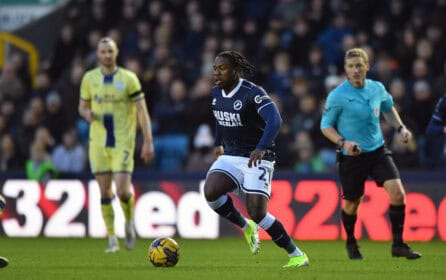 Michael Obafemi was left on the bench for Northern Ireland. Image: Millwall FC