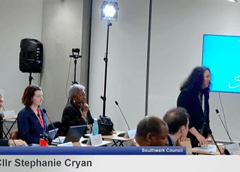 Cllr Stephanie Cryan defend the council's policy on voids at Council Assembly