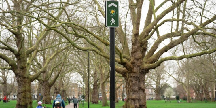 The Green Link Walk has been launched by TfL. Credit: TfL