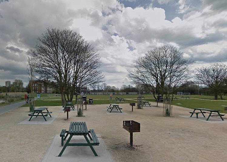 The BBQ area in Burgess Park closed in 2020.