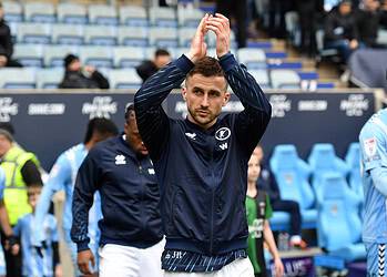 Joe Bryan has had to deal with injury problems this season. Image: Millwall FC