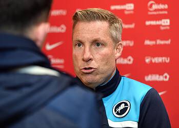 Neil Harris became manager for the second time in January. Image: Millwall FC