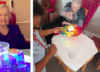 Residents have been experimenting with light and shadow at Agincare's Southwark care homes