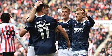 Ryan Longman, Tom Bradshaw, Zian Flemming and Duncan Watmore. Photo: Millwall FC