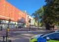 The area has been completely cordoned off by the police