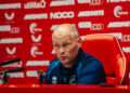 Alex Neil in his post-match press conference. Image: Millwall FC