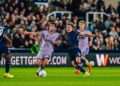 Daniel Kelly battles for possession against Newcastle United. Image: Millwall FC