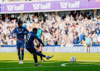 Romain Esse in action against Lincoln City. Image: Millwall FC