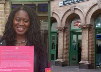 Miatta Fahnbulleh (L) and Peckham Rye station (R)